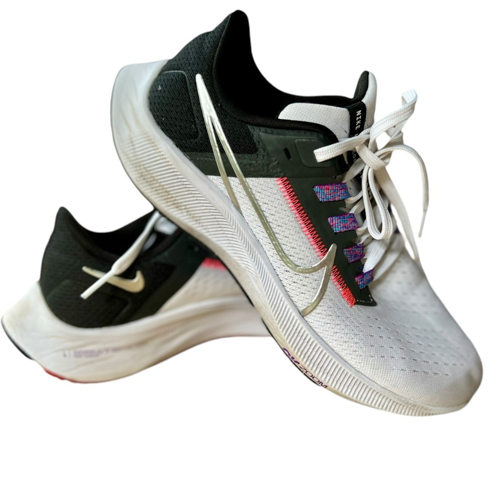 Nike Air Zoom Pegasus 38 - Women’s Size 6.5, White Metallic Silver
